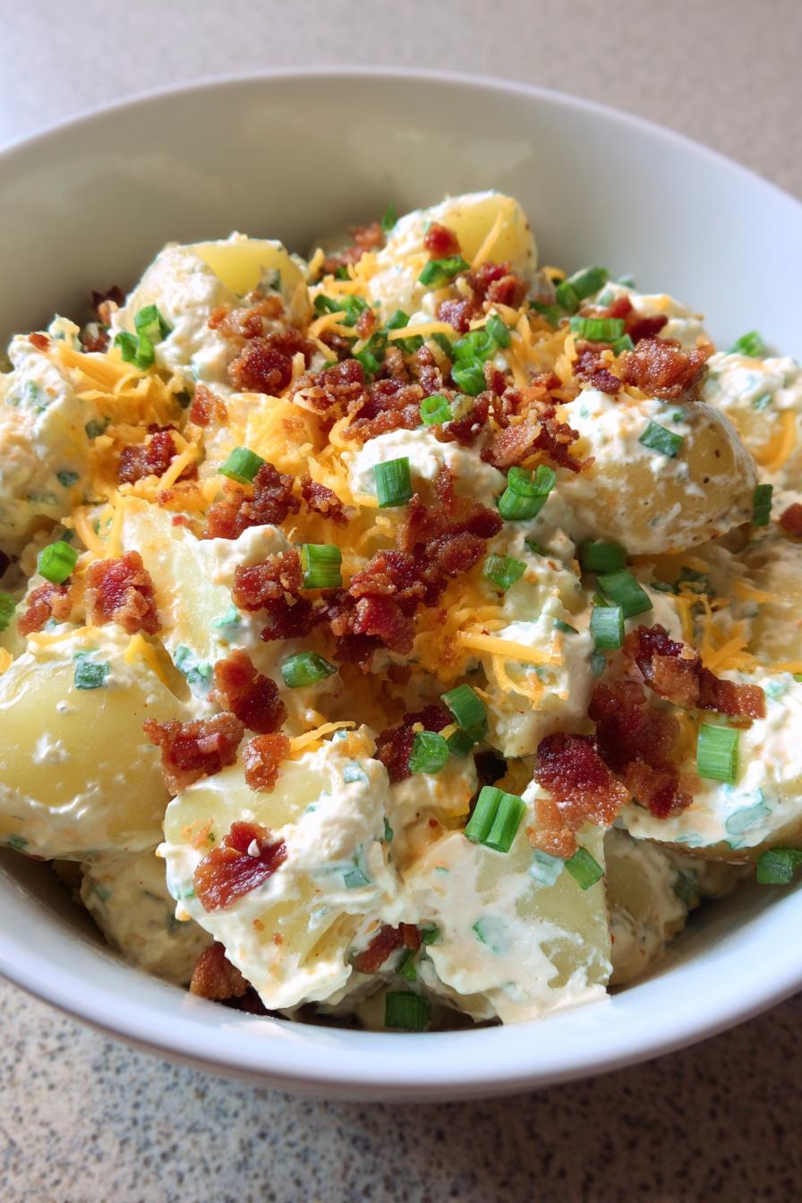 cheddar bacon ranch potato salad - detail 2