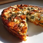 roasted sweet potato kale frittata feta
